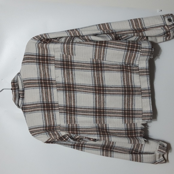 Altar'd State Long Sleeve Button Front Crop Jacket - Picture 5 of 10